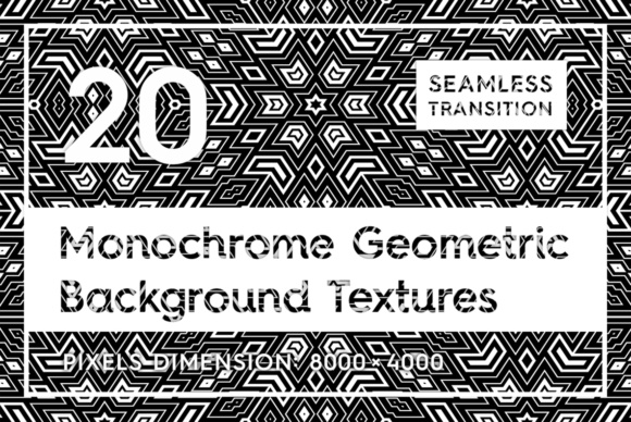 20 Monochrome Geometric Backgrounds: Clean, Versatile Textures for Digital Artists and Designers