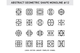 Abstract Geometric Shape Monoline 12: A Strategic Visual Asset for Purposeful Design