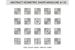 Abstract Geometric Shape Monoline 130: Clean, Scalable, and Purpose-Built for Modern Design Workflows