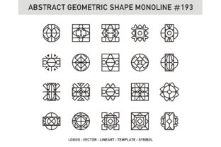 Abstract Geometric Shape Monoline 193: A Strategic Asset for Modern Visual Communication