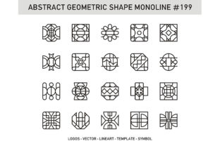 Abstract Geometric Shape Monoline 199: A Strategic Asset for Modern Visual Communication