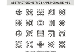 Abstract Geometric Shape Monoline 80: Clean, Scalable, and Surprisingly Versatile