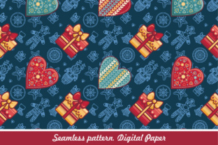 Christmas Seamless Pattern. Digital Paper
