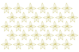 Green Yellow Jasmin Flower Pattern