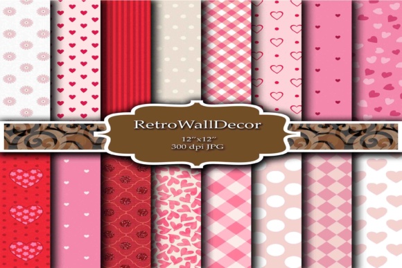 Pink Hearts Papers: Romantic, High-Resolution Digital Backgrounds for Creative Projects