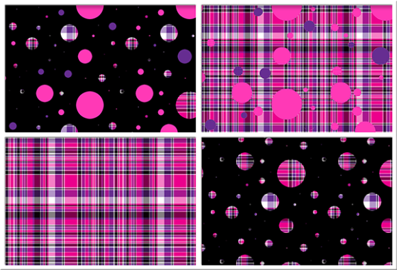 Polka Plaid, Pink Purple: Where Playful Pattern Meets Bold Harmony