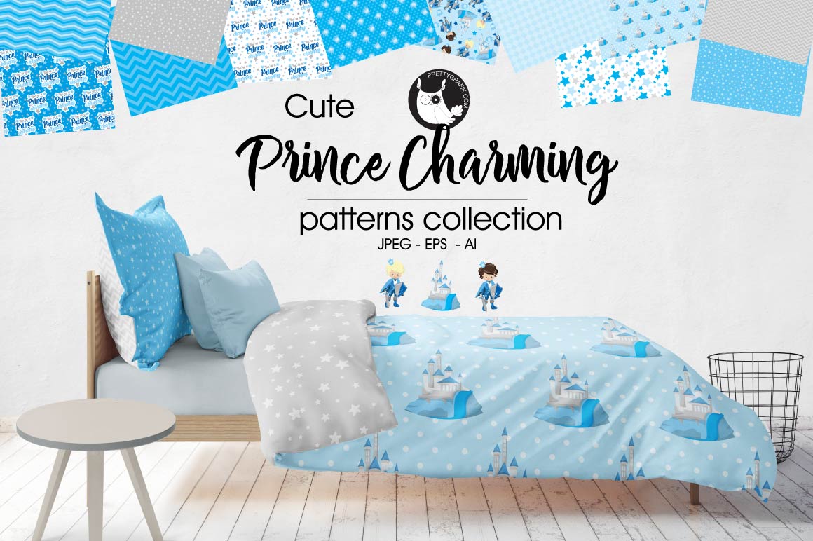 Prince Charming Pattern Background Design