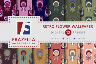 Retro Design Floral Wallpapers