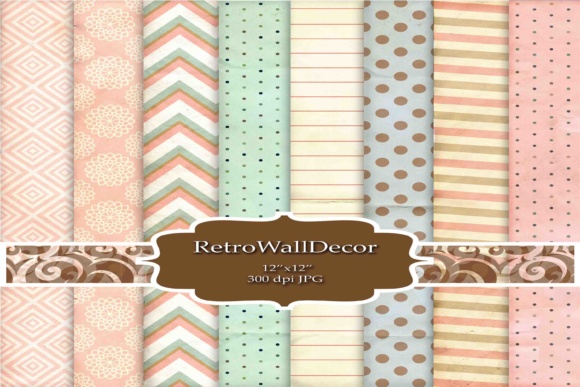 Retro Digital Paper Design