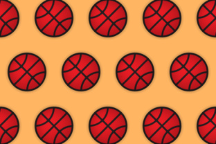 Seamless Pattern Basketball: Designing Motion, Rhythm, and Repetition in Visual Communication