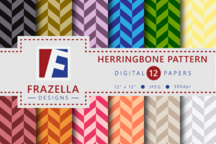 The Herringbone Digital Paper Collection