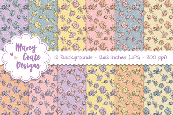 Wild Rose Multicolor Backgrounds